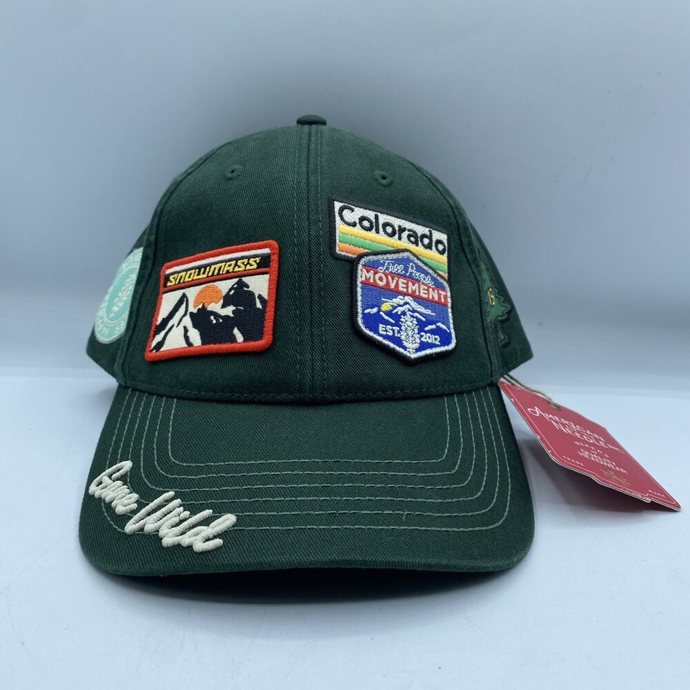 Free people FP Movement Mountain Made Hat Green Baseball Cap Colorado NWT